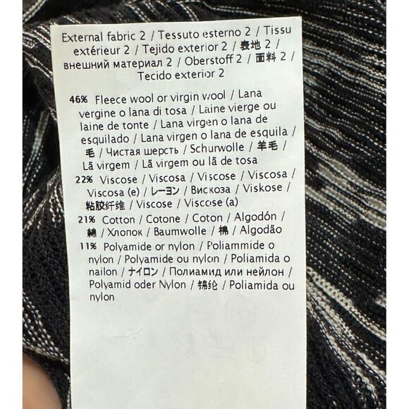 Missoni Sz L Black Sweater Shift Midi Dress - Picture 6 of 9